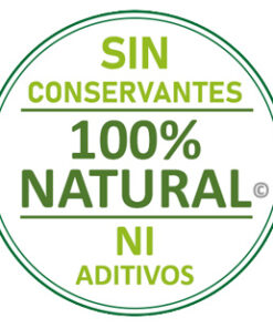 100% natural sin conservantes ni aditivos